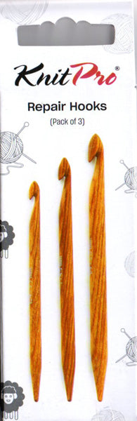 ニットプロ リペアフック Repar Hook 補修針 かぎ針 3本セット 10942 【KN】 編み物 手あみ