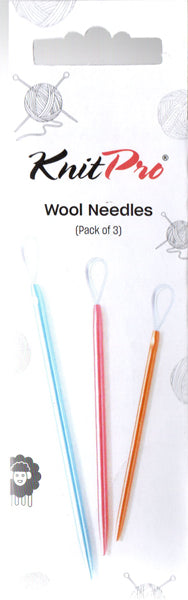 ニットプロ 毛糸とじ針 3本セット 10944 wool Needle 【KN】 ケーブル針穴タイプ 編み物 手あみ