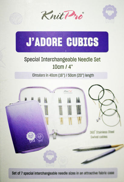 ニットプロ J'ADORE CUBICS シャドールキュービック 短針 デラックスセット 輪針19302 【KN】 編み物 手あみ kpnew