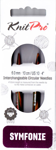 ニットプロ 付け替え式 輪針 針先 40cm・50cm用 6.00mm 20428 シンフォニーウッド 【KN】 編み物 手あみ