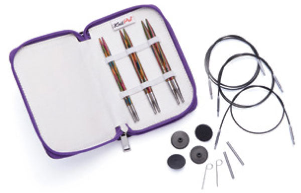 ニットプロ 付け替え式輪針 シンフォニーウッド New スターターセット(20660) 【KN】 回転式ケーブル 編み物 手あみ kpnew