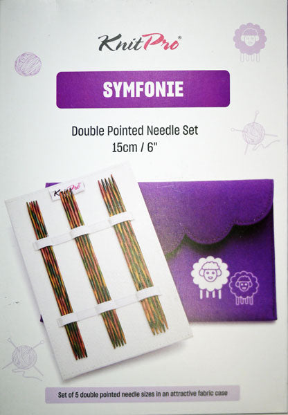 ニットプロ シンフォニーウッド15cm 5組 ソックス用セット 20664 【KN】 編み物 手あみ