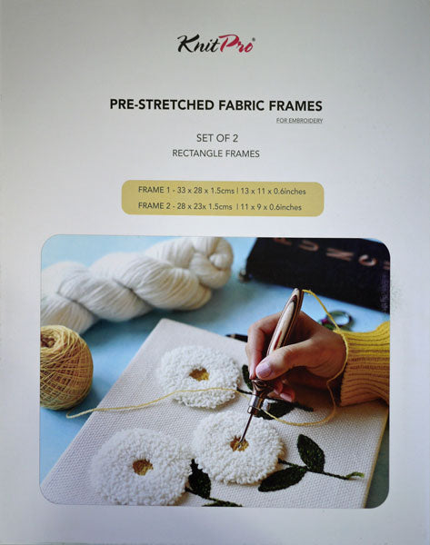 パンチニードル ニットプロ 長方形ファブリックフレーム 21011 RECTANGLE FRAMES (SET OF 2) 【KN】2個セット 刺しゅう布