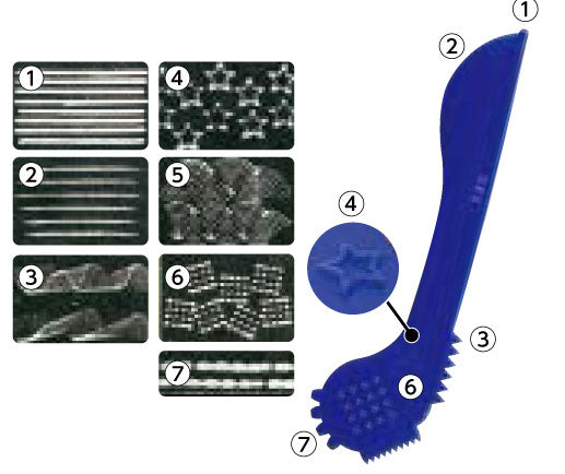 在庫・ 型押しベラ 027440 【KN】 粘土 細工棒 アーテック