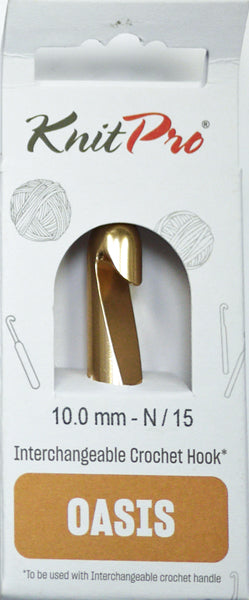 ニットプロ オアシス交換可能なかぎ針編み針先 10.00mm 30974 【KN】編み物 かぎ針 手編み