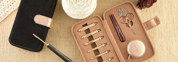 ニットプロ オアシス交換可能なかぎ針編みのハンドル グレーオニキス 30978 【KN】編み物 かぎ針 手編み