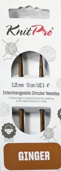 ニットプロ ginger 付け替え式 輪針 40cm・50cm用 針先 3.25mm (31222) 【KN】新旧パッケージが混在しています 4号マイナス0.05mm 編み物 編み針
