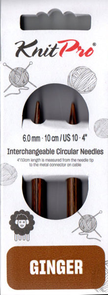 ニットプロ ginger 付け替え式 輪針 40cm・50cm用 針先 6.00mm (31229) 【KN】 13号 6mm 編み物 手あみ