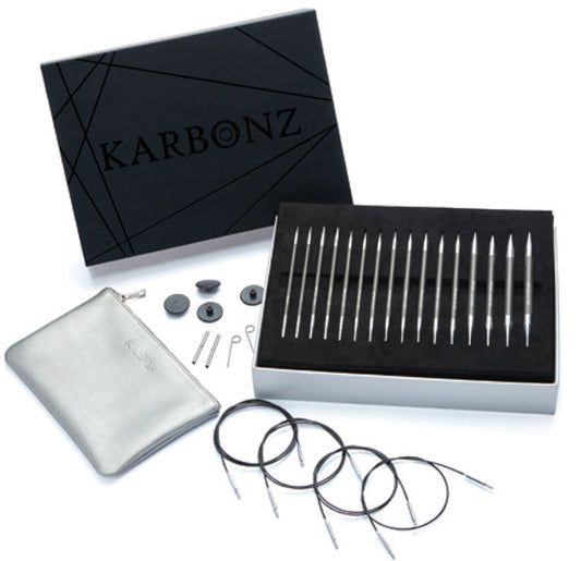 ニットプロ New BOX of JOY KARBONZ カーボンズ 付け替え式 輪針 ボックス入 デラックスセット41630 【KN】 編み物 手あみ kpnew