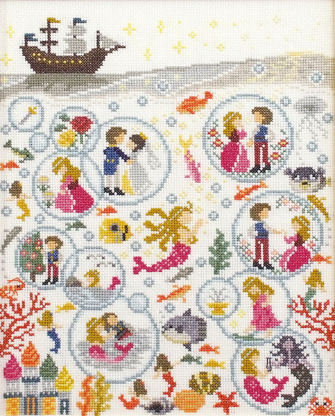 刺しゅうキット 人魚姫 7570 オリムパス 【KY】Nostalgic Story クロスステッチ 刺しゅう