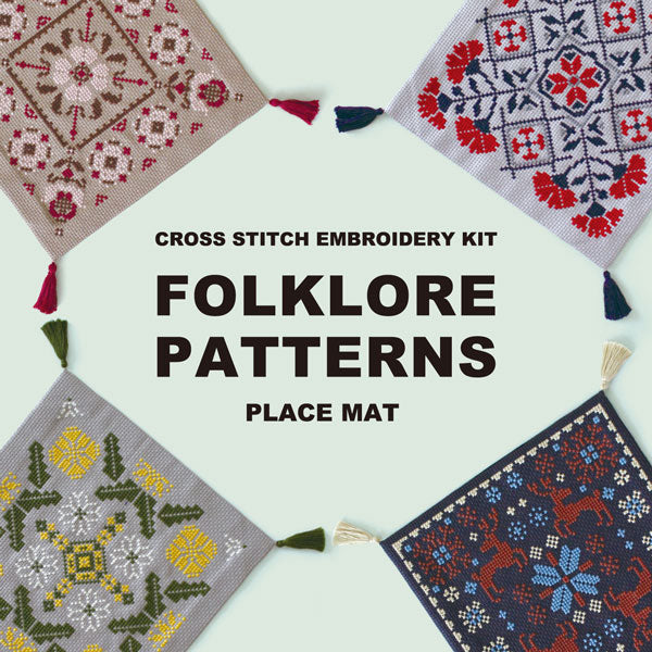 キット クロスステッチ Tanpopo Cross(タンポポクロス) 9100 オリムパス 【KY】 Folk Patterns 刺しゅう キット