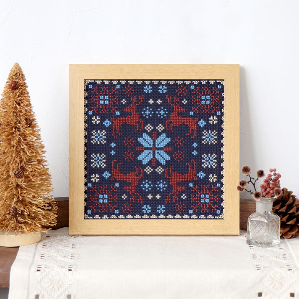 キット クロスステッチ Nordic Square(ノルディックスクエア)) 9101 オリムパス 【KY】 Folk Patterns 刺しゅう キット