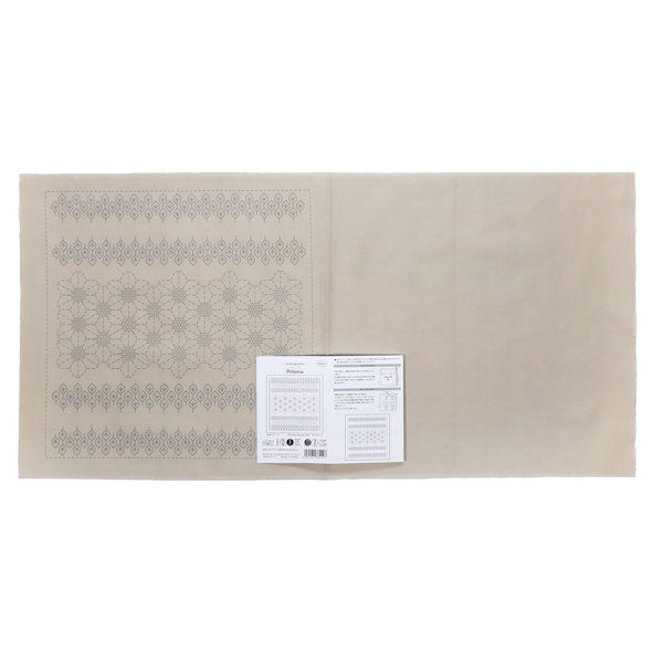 ふきん 布パック 「La bouqueti?re」 ペチュニア(アーモンドミルク) H-10112 (布地:アーモンドミルク) オリムパス 【KY】 La bouquetiere Olympus 刺し子 手芸
