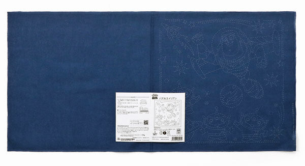 花ふきん 布パック バズ&エイリアン H14130 (布地:Navy Blue) オリムパス 【KY】 Olympus 刺し子 手芸 手づくり ディズニー