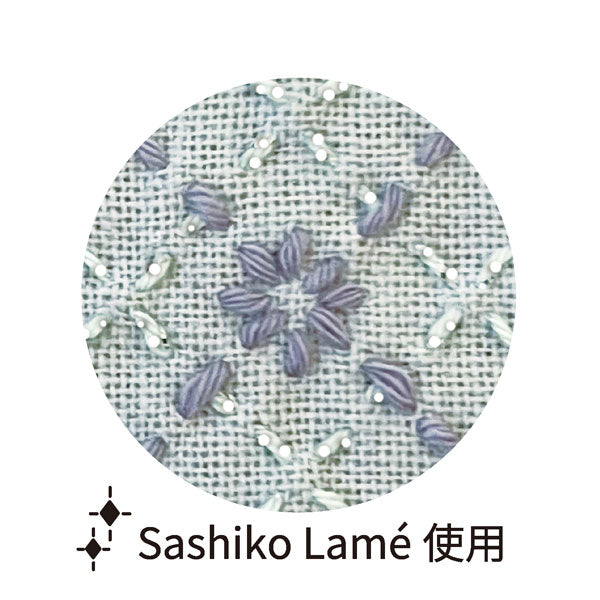 刺し子キット 刺し子の花ふきん「La bouqueti?re」 SK449 スノーフレーク【KY】 オリムパス 刺し子 キット