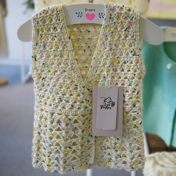 ベビーアニー プリント パピー 【KY】 秋冬 毛糸 編み物 合太