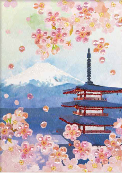 ビーズデコール キット 桜と富士山(山梨) BHD-179 ミユキ 【KY】 パート25 MIYUKI Beads Decor 手芸キット