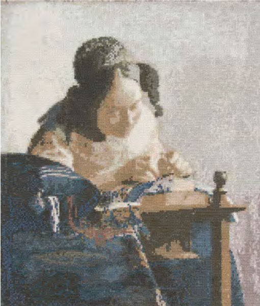 DMC 刺しゅうキット BK1971/81 フェルメール 「レースを編む女」 【KN】Louvre ルーブル美術館コレクション クロスステッチ