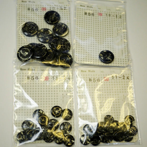 ファッション ボタン まとめ販売 H56 col.09 47個【KN】11mm~20mm