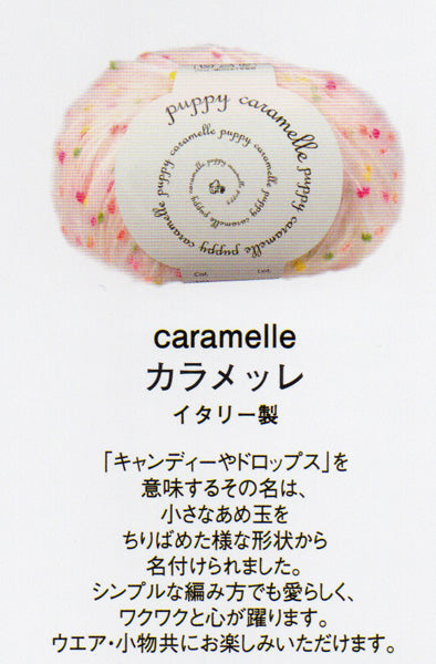 新製品 カラメッレ パピー 【KN】 秋冬 毛糸 編み物 ウール モヘア