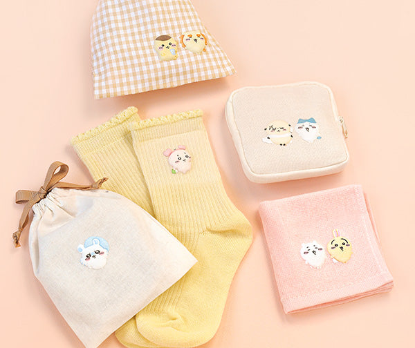 ワッペン ちいかわ ふくらむアップリケ くりまんじゅう&シーサー H458-417-004 ハマナカ 【KY】 アイロン接着 アップリケ