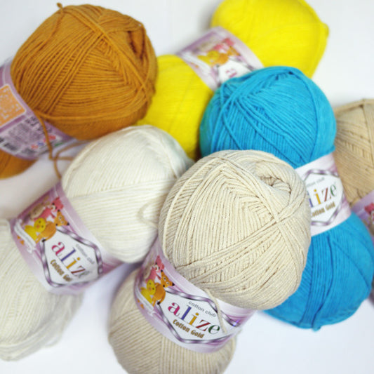 アリゼ alize コットンゴールド 【KN】毛糸 100g大玉 コットン