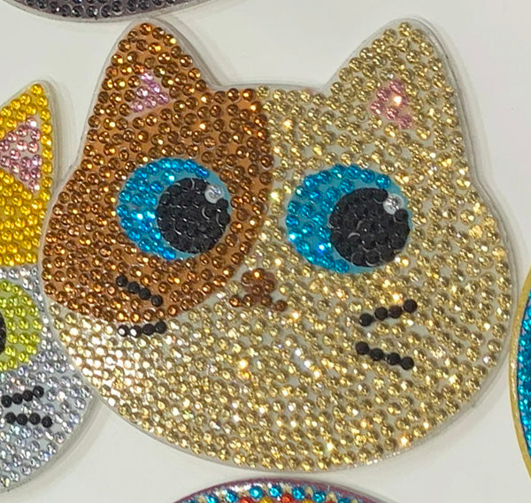 ダイヤモンドフィックス コースター Cats F 10-4717 【KN】ビーズ絵キット ダイヤモンドアート