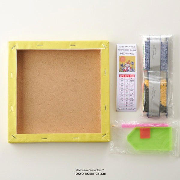 店頭在庫品 ダイヤモンドフィックス ムーミン お花畑とリトルミイ DF22-mm002 【KN】ビーズ絵キット