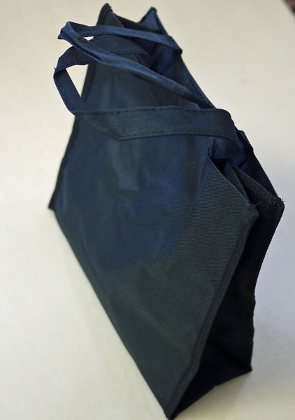 エコバッグ キャンバストート 黒 30×27×10 【KN】3F キャンバストート トートバッグ 無地 元廣