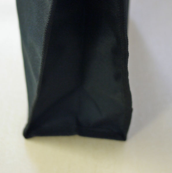 エコバッグ キャンバストート 黒 30×27×10 【KY】 キャンバストート トートバッグ 無地 元廣