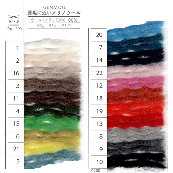 原毛に近いメリノウール ダルマ毛糸 【KY】 毛糸 編み物 横田 手編み糸 並太 6200