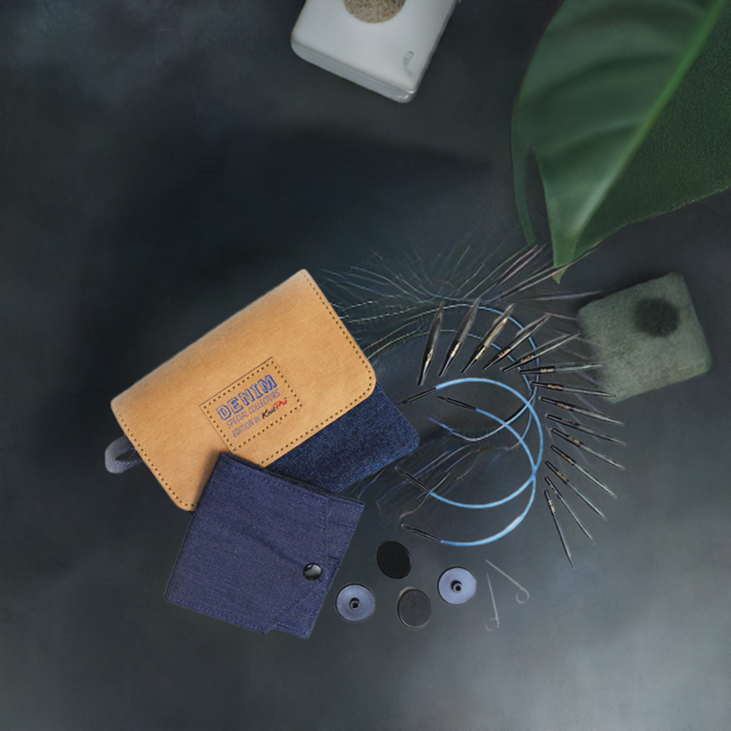 ニットプロ 付け替え式 ミニ輪針(27cm&30cm) インディゴ デラックスセット(20645) 【KN】 編み物 手あみ