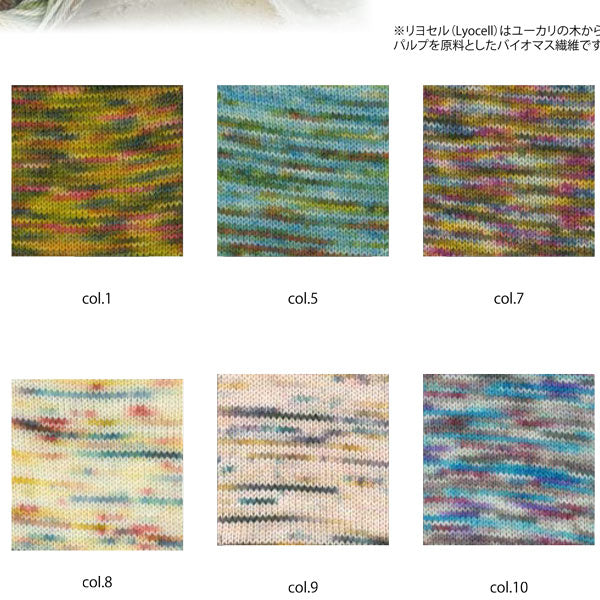 数量限定販売 ハンドダイヤーンブレンド 【KN】内藤商事 毛糸 段染 中細