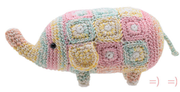 キット ゾウのクルト HT-31 内藤商事 【KN】 編みぐるみ あみぐるみ 毛糸 編み物 エルタデザイン