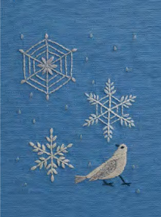 DMC 刺しゅうキット JPT39 雪の結晶-1月- 【KY】 マカベアリス 12ヶ月のモチーフとことり