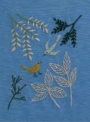 DMC 刺しゅうキット JPT43 若葉の季節-5月- 【KY】 マカベアリス 12ヶ月のモチーフとことり