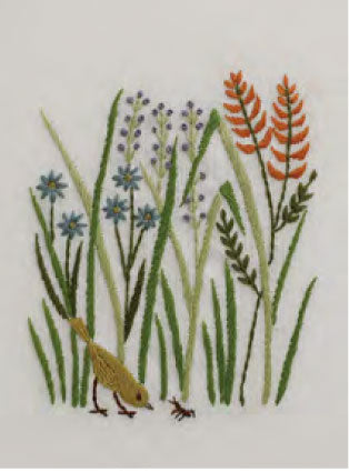 DMC 刺しゅうキット JPT45 夏の挨拶-7月- 【KY】 マカベアリス 12ヶ月のモチーフとことり