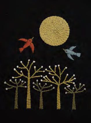 DMC 刺しゅうキット JPT47 満月の夜-9月- 【KY】 マカベアリス 12ヶ月のモチーフとことり