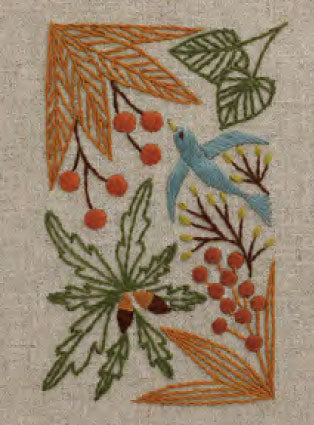 DMC 刺しゅうキット JPT49 秋の贈り物-11月- 【KY】 マカベアリス 12ヶ月のモチーフとことり