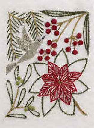 DMC 刺しゅうキット JPT50 冬の彩り-12月- 【KY】 マカベアリス 12ヶ月のモチーフとことり