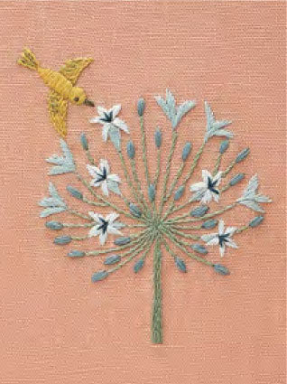 DMC 刺しゅうキット JPT56 アガパンサス-6月- 【KY】 マカベアリス 12ヶ月のモチーフと生きものたち 刺繍