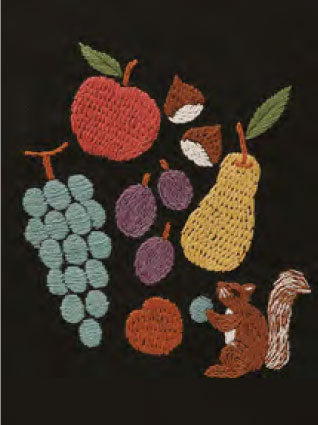 DMC 刺しゅうキット JPT60 自然の恵み-10月- 【KY】 マカベアリス 12ヶ月のモチーフと生きものたち 刺繍