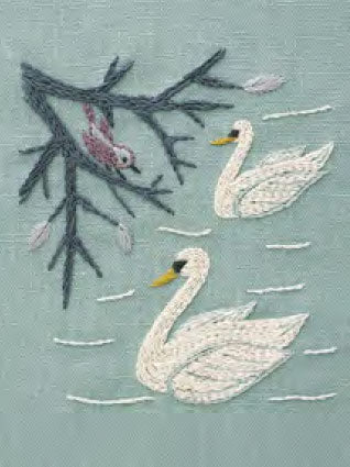 DMC 刺しゅうキット JPT61 湖畔の休息-11月- 【KY】 マカベアリス 12ヶ月のモチーフと生きものたち 刺繍