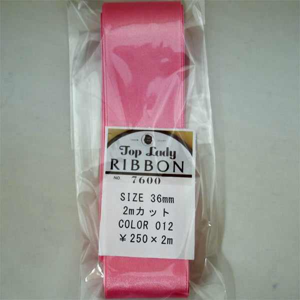在庫限り Top Lady RIBBON 7600 col.12 36mm 2m 清原 【KN】 リボン