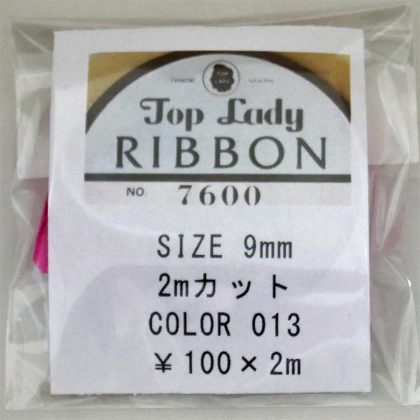 在庫限り Top Lady RIBBON 7600 col.13 9mm 2m 清原 【KN】 リボン