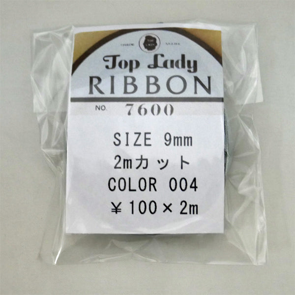 在庫限り Top Lady RIBBON 7600 col.4 9mm 2m 清原 【KN】 リボン