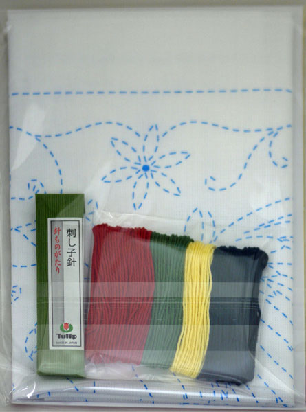 刺し子キット SASHIKO WORD Spain イベリアカタシロワシ KSW-033 チューリップ 【KY】 Tulip 刺し子 手芸 手づくり 花ふきん