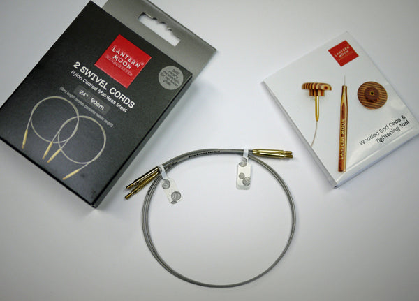 ランタンムーン 付け替え式 輪針用ケーブル 60cm用 2本入 350603 【KN】 編み物 手あみ 木製ケーブルキー、エンドキャップ付