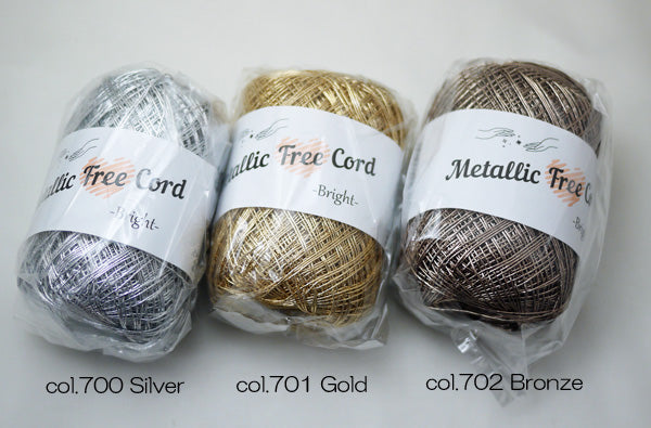 metallic free cord メタリックフリーコード パナミ【KN】ラメコード キラキラ