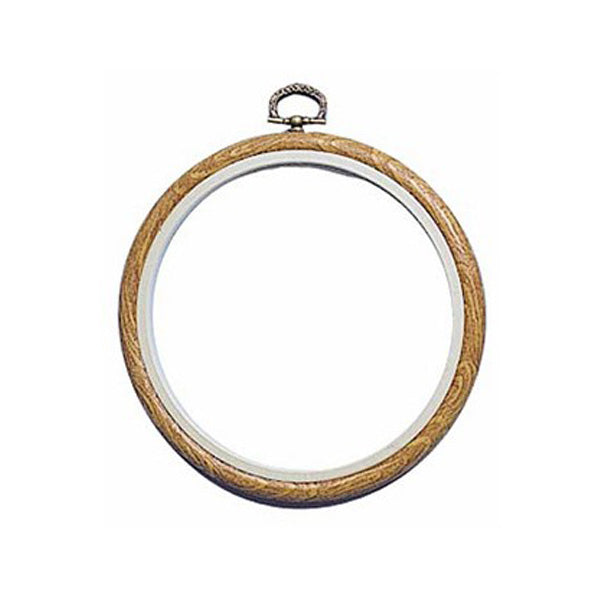 おしゃれフープ P-109 木目 内径約13cm オリムパス 【KY】 刺しゅう 額